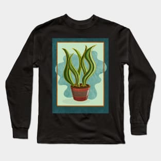 Potted Snake Plant Long Sleeve T-Shirt